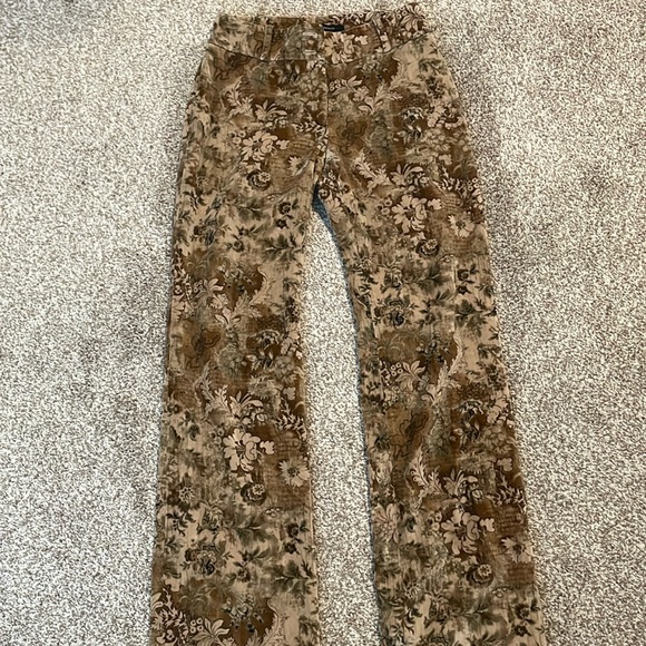 Tara Jarmon Printed Sude Trouser Pants - Picture 2 of 15